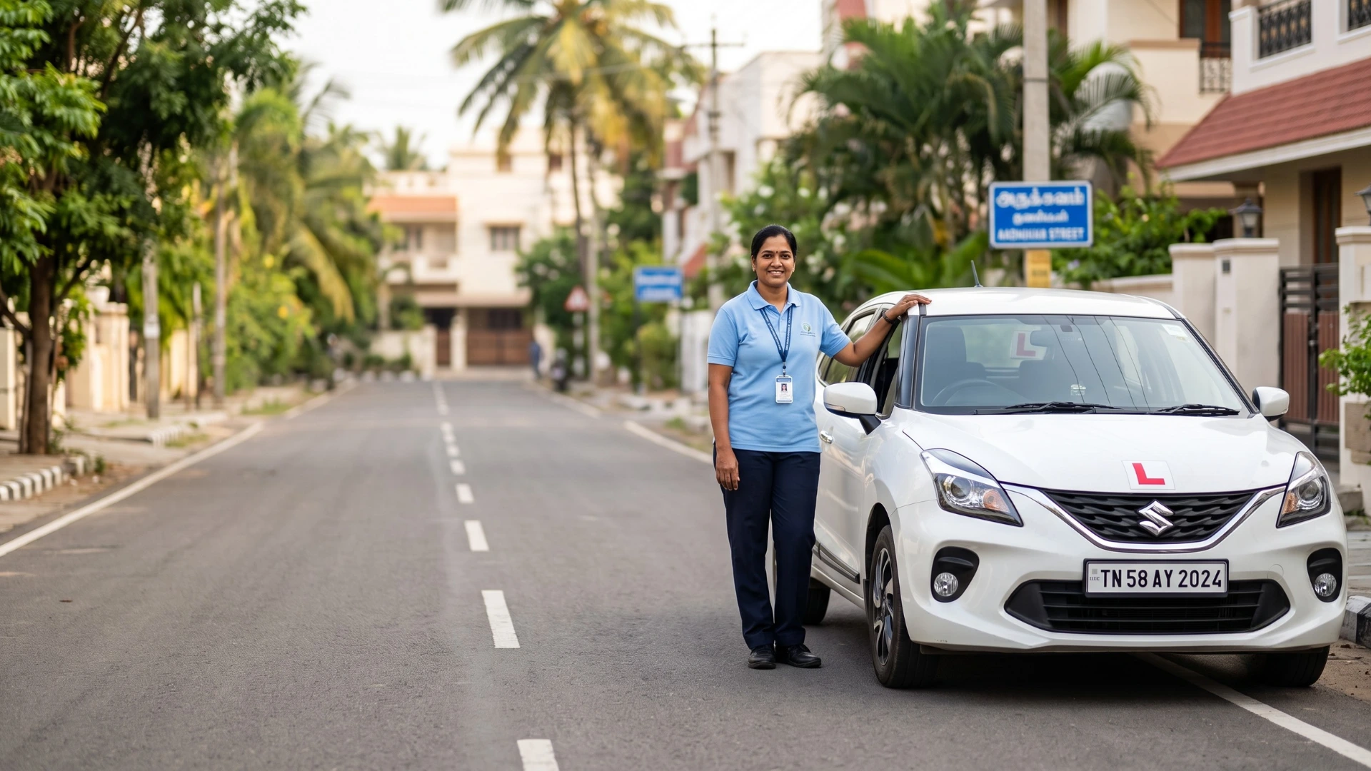 Driving school in Vijayanagar for ladies with lady instructor