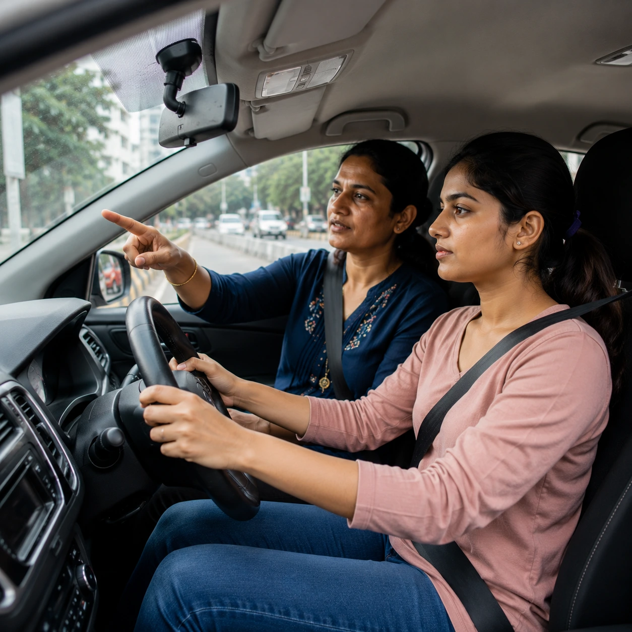 Women driving school in Chamarajanagar with lady instructor